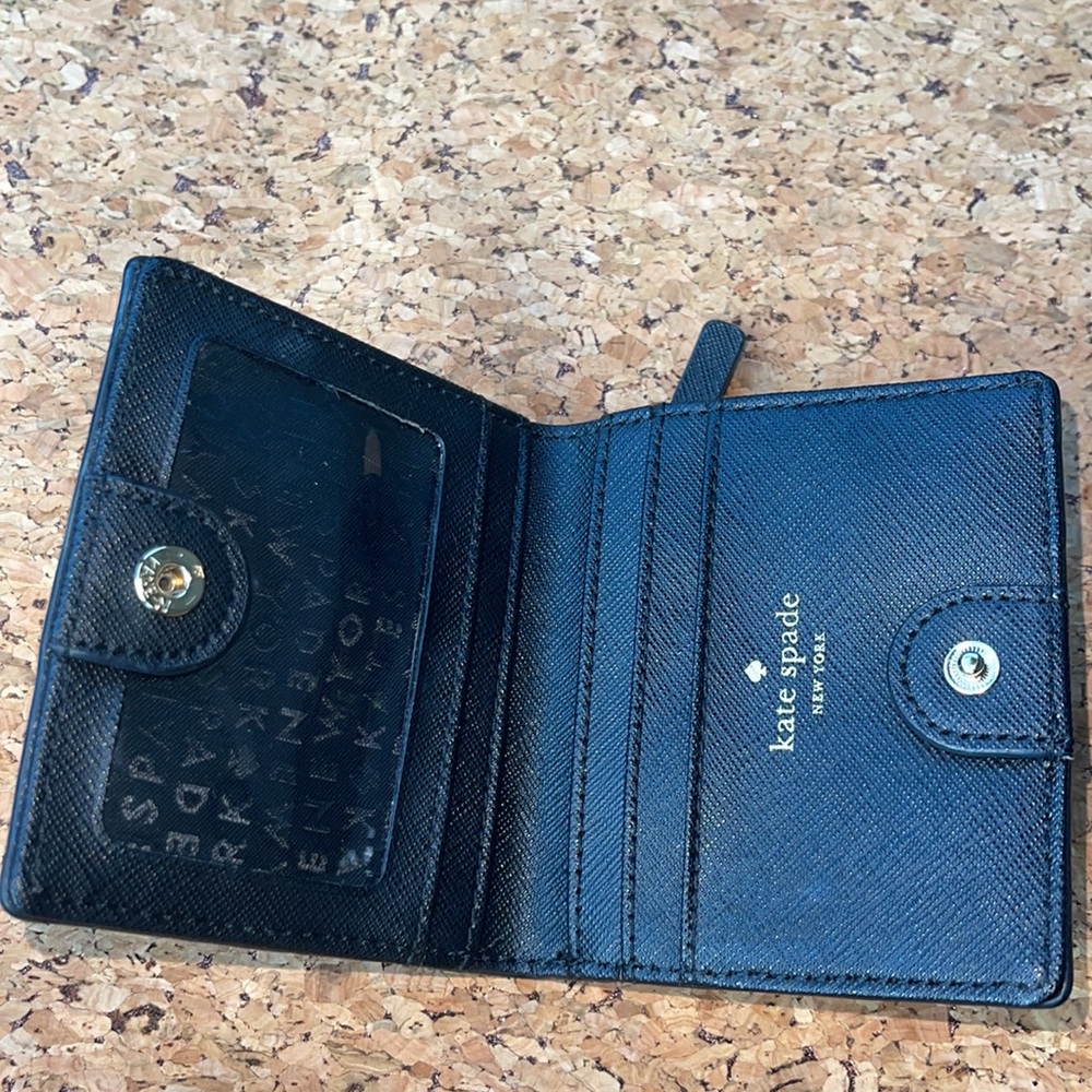 Kate Spade Black mini Wallet EUC - Picture 6 of 10